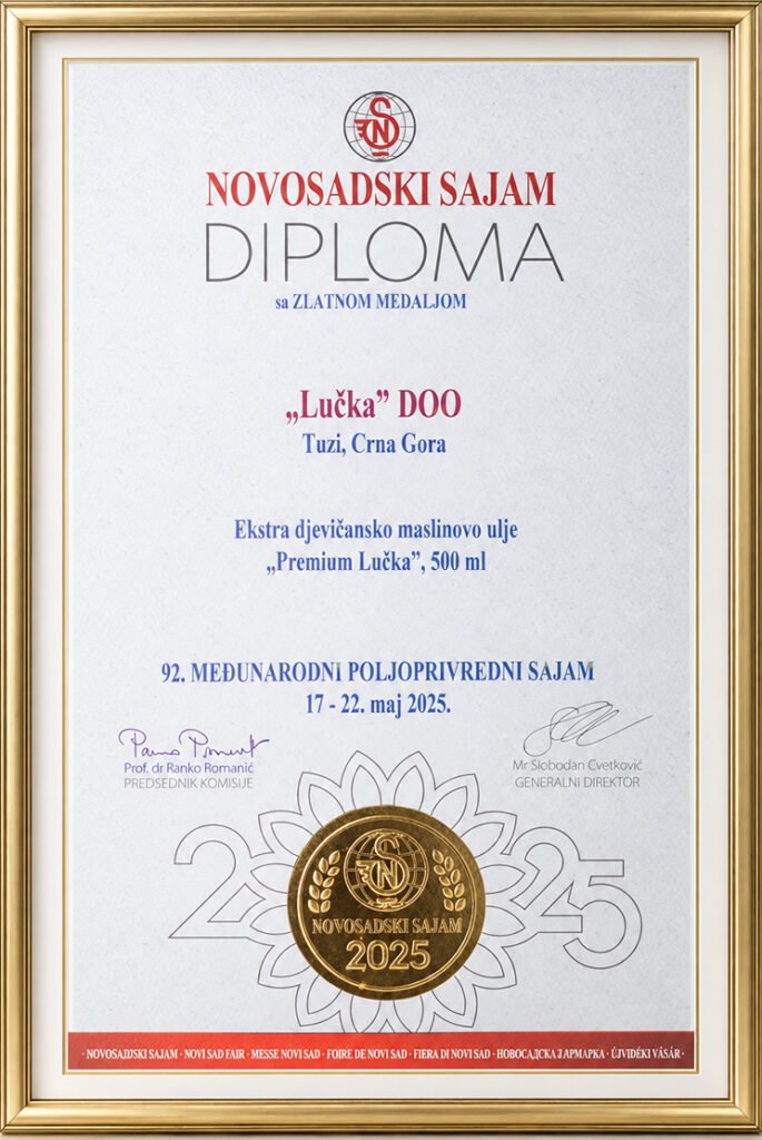 Priznanje Lučka Olive – Novosadski sajam 2025