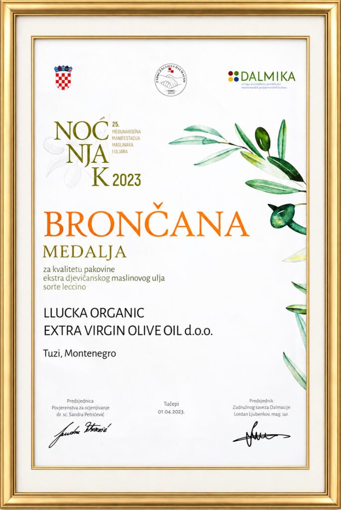 Bronzana medalja Noćnjak 2023 – Lučka Olive